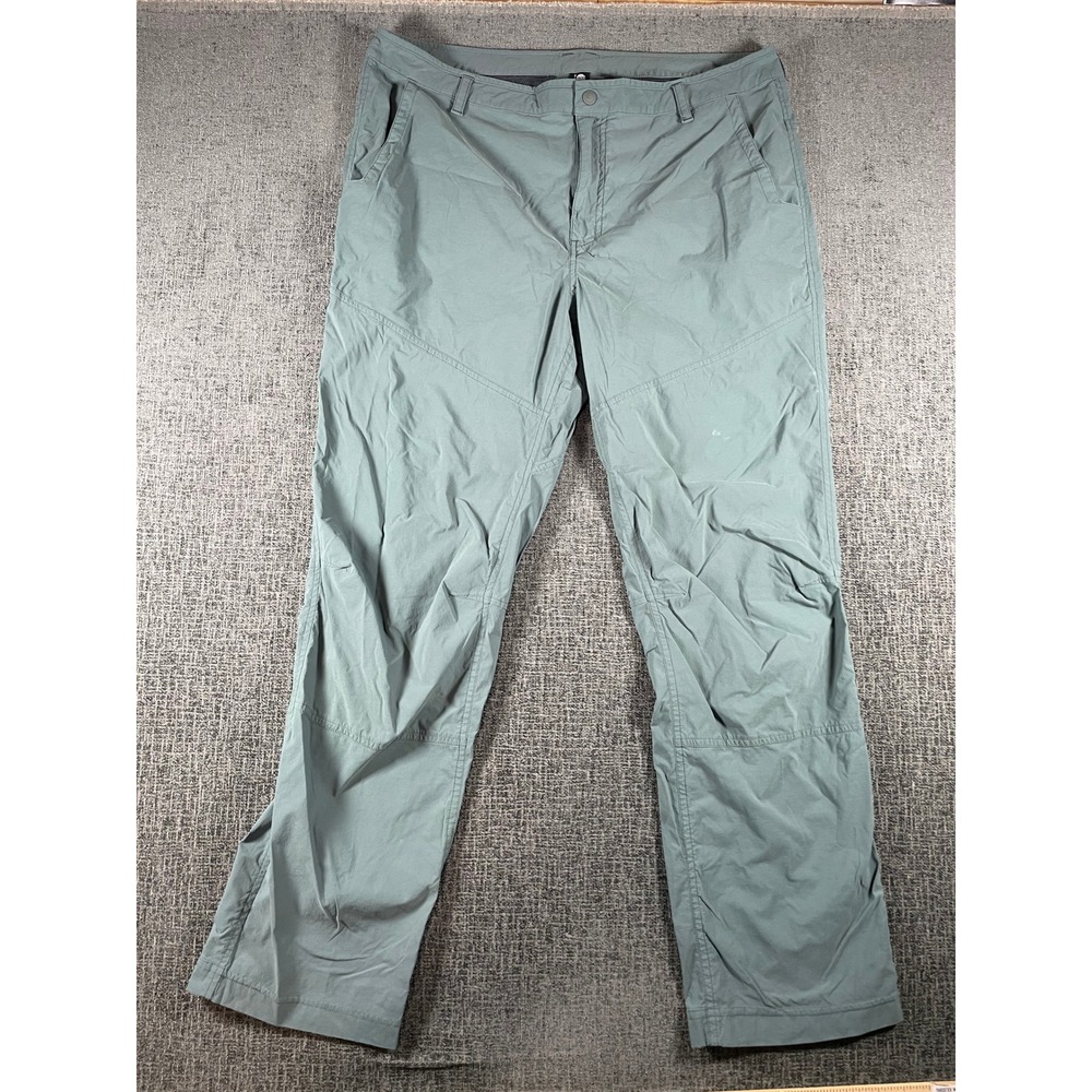 Mountain Hardwear Mens Hiking Pants Sage Green 38x30 Outdoor Trekking Trousers